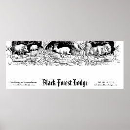 Oude Duitse, Beierse, Black Forest Business Sign Poster