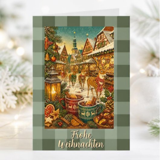 Oude Duitse Kerstmarkt Kaart