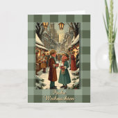 Oude Duitse Kerstmarkt Kaart kinderen (Voorkant)