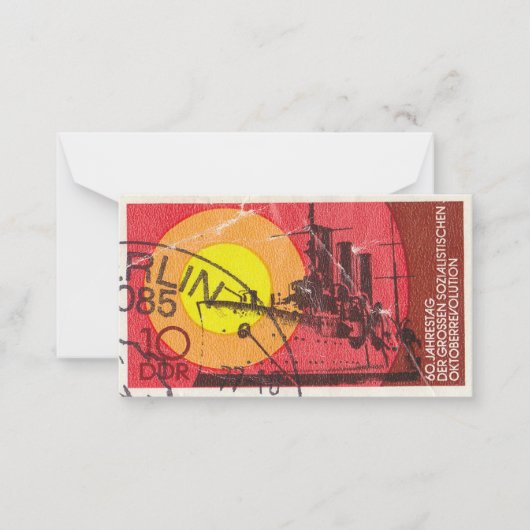 Oude Duitse postzegel Notitiekaartje (Voorkant)