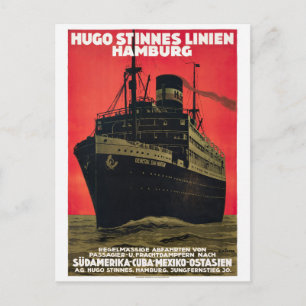 Oude Duitse Reisposter Gerenoveerd 1930 Briefkaart