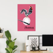 Oude Duitse Spoorwegen Poster Punctueel met de (Thuiskantoor)