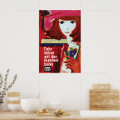 Oude Duitse Spoorwegen Poster Reizen met (Keuken)