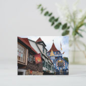 Oude Duitse stad Helen Georgia Briefkaart (Staand voorkant)