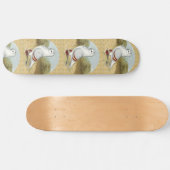Oude Duitse uil duif in de ronde Skateboard (Horizontaal)