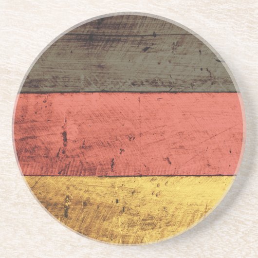 Oude Duitse vlag Zandsteen Onderzetter (Voorkant)