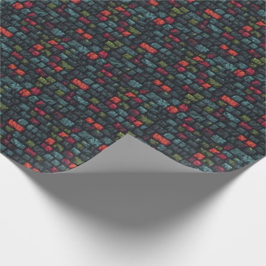 Oude Dungeon Stone Bricks D & D middeleeuwse fanta Cadeaupapier (Hoek)