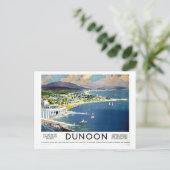 Oude Dunoon Schotland Reisposter Briefkaart (Staand voorkant)