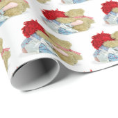 oude dweiland en teddy beer omhelzen cadeaupapier (Rol Hoek)