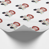 oude dweilpop met daisy bouquet cadeaupapier (Hoek)