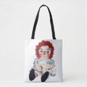 oude dweilpop met daisy bouquet tote bag (Voorkant)