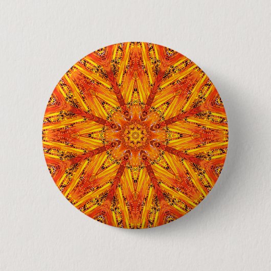 "Oude echo's" Crystal Mandala Ronde Button 5,7 Cm (Voorkant)