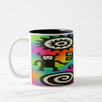 Oude echo's - Psychedelische Petroglyph-Mok