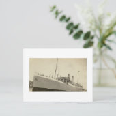Oude echte foto Noors schip Briefkaart (Staand voorkant)