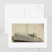 Oude echte foto Noors schip Briefkaart (Voorkant / Achterkant)