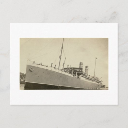 Oude echte foto Noors schip Briefkaart (Voorkant)