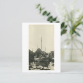 Oude echte foto Noorse bootbemanning ansichtkaart Briefkaart (Staand voorkant)