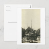 Oude echte foto Noorse bootbemanning ansichtkaart Briefkaart (Voorkant / Achterkant)