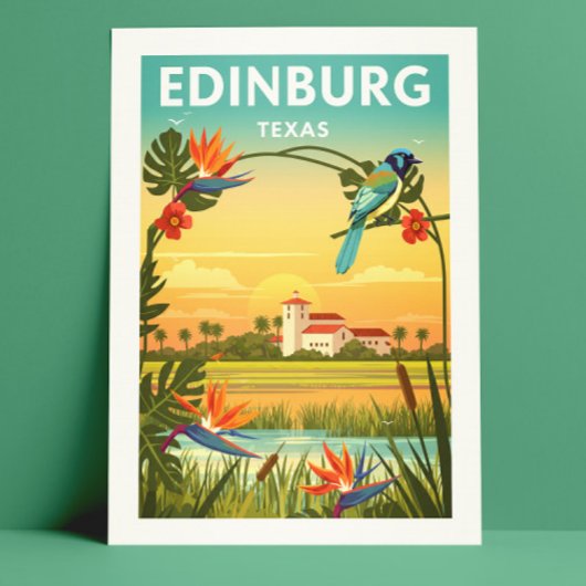 Oude Edinburg Texas Briefkaart