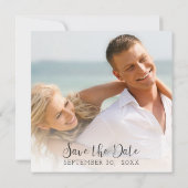 Oude Edison-verlichtingsloods in baksteenstijl Save The Date (Achterkant)