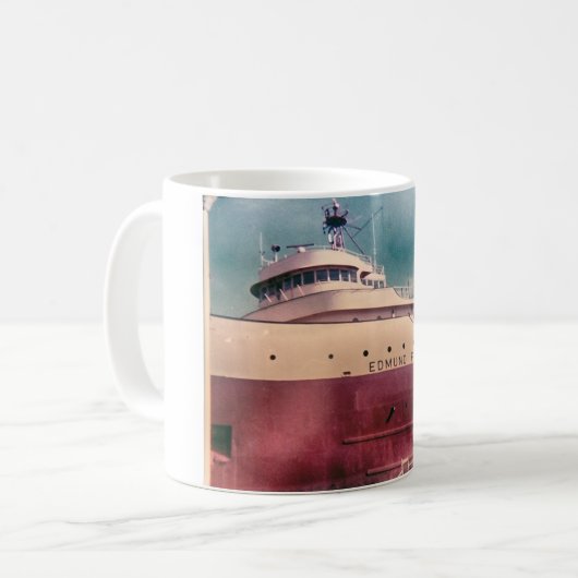 Oude Edmund Fitzgerald-foto Koffiemok (Voorkant links)