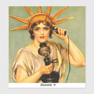 Oude Eerste Wereldoorlog 'Hello This Is Liberty Sp Sticker
