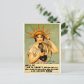 Oude Eerste Wereldoorlog Hello This Is Liberty Spe Briefkaart (Staand voorkant)