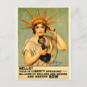 Oude Eerste Wereldoorlog Hello This Is Liberty Spe Briefkaart (Voorkant)