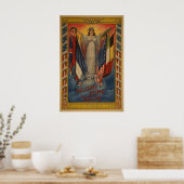 Oude Eerste Wereldoorlog Poster Vrede Recht Vrijhe (Keuken)