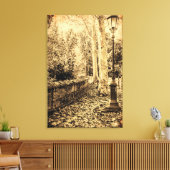 OUDE EFFECT FOTO op landschap op canvasprint Canvas Afdruk (Insitu (Woonkamer))