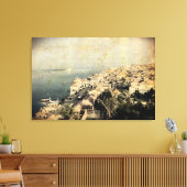 OUDE EFFECT FOTO op meer MAGGIORE canvas print . (Insitu (Woonkamer))
