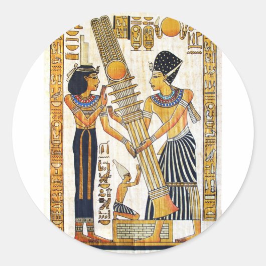 Oude Egypte 1 Ronde Sticker (Voorkant)