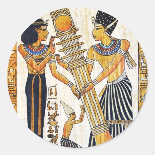 Oude Egypte 1 Ronde Sticker (Voorkant)