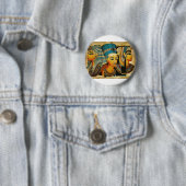 Oude Egypte 3 Ronde Button 5,7 Cm (In situ)