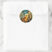 Oude Egypte 3 Ronde Sticker (Tas)