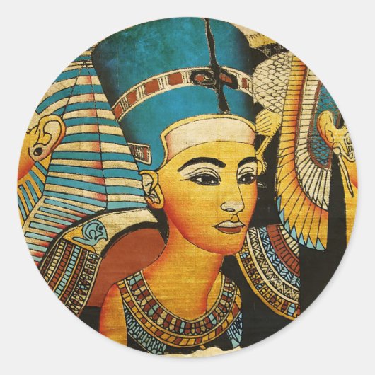 Oude Egypte 3 Ronde Sticker (Voorkant)