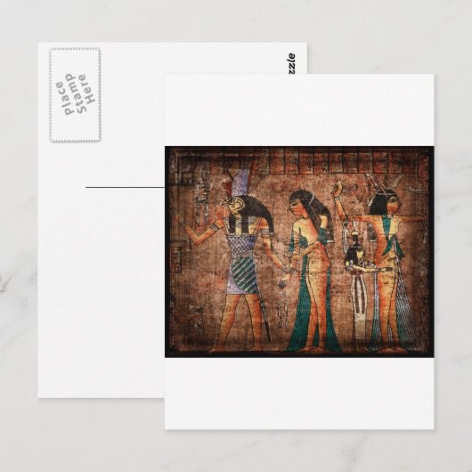 Oude Egypte 4 Briefkaart (Voorkant / Achterkant)