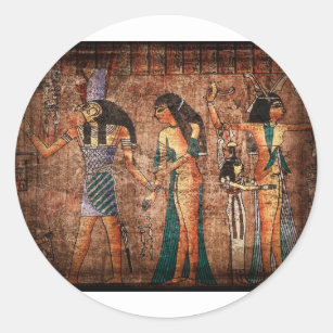 Oude Egypte 4 Ronde Sticker
