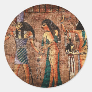 Oude Egypte 4 Ronde Sticker