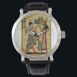 Oude Egypte 5 Alternatief Horloge<br><div class="desc">Schitterend gemaakt kunstwerk uit de oude Egyptische tijd. Deze afbeeldingen zijn afbeeldingen op muren in piramiden en andere plaatsen rond Egypte. Kleurrijk en prachtig, ze maken mooie producten die echt in een kamer opvallen.</div>