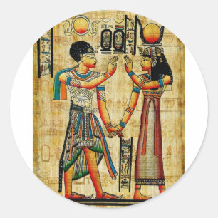 Oude Egypte 5 Ronde Sticker