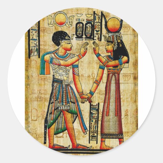 Oude Egypte 5 Ronde Sticker (Voorkant)