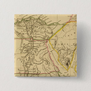 Oude Egypte 5 Vierkante Button 5,1 Cm