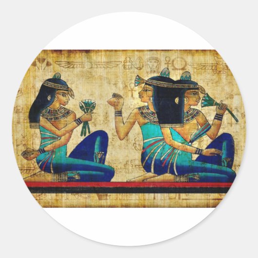 Oude Egypte 6 Ronde Sticker (Voorkant)