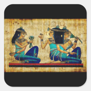 Oude Egypte 6 Vierkante Sticker