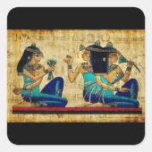Oude Egypte 6 Vierkante Sticker (Voorkant)