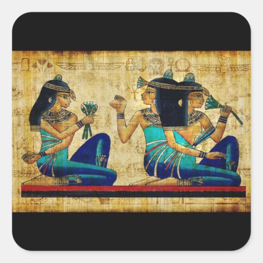Oude Egypte 6 Vierkante Sticker (Voorkant)