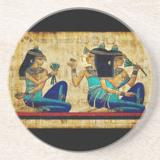 Oude Egypte 6 Zandsteen Onderzetter (Voorkant)