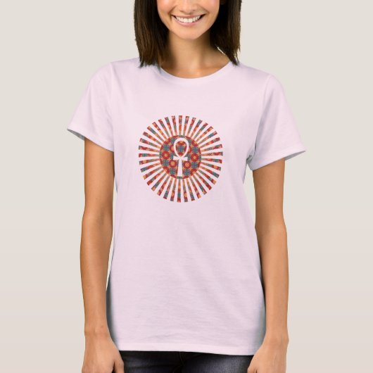 Oude Egypte: Ankh Cross T-shirt (Voorkant)