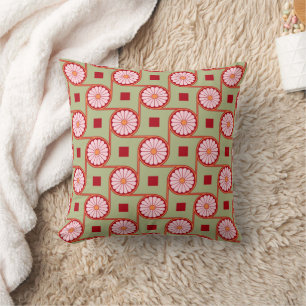 Oude Egypte Bloemen Lotus Patroon Kussen